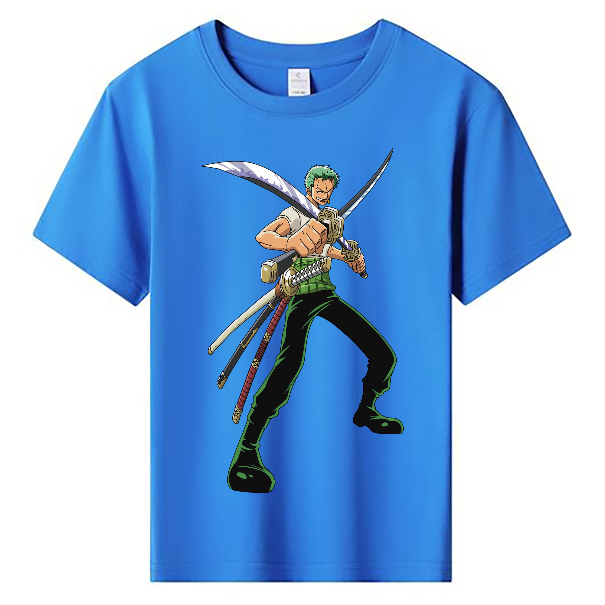 ワンピース ロロノア・ゾロ ONE PIECE Roronoa Zoro 綿100％キッズTシャツ（フロントプリント）